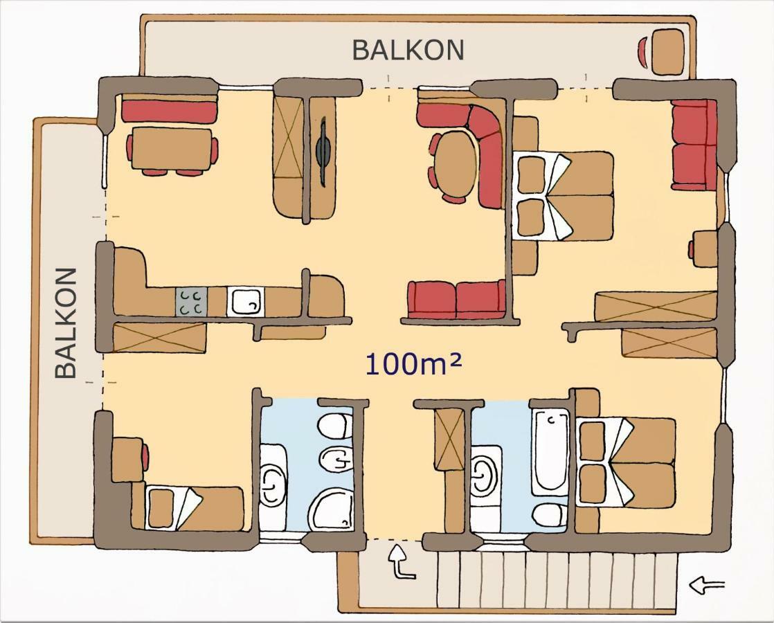 אורטיסיי Apartment Larjei מראה חיצוני תמונה